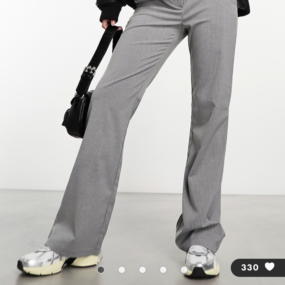 Gray Women's Flared Pants